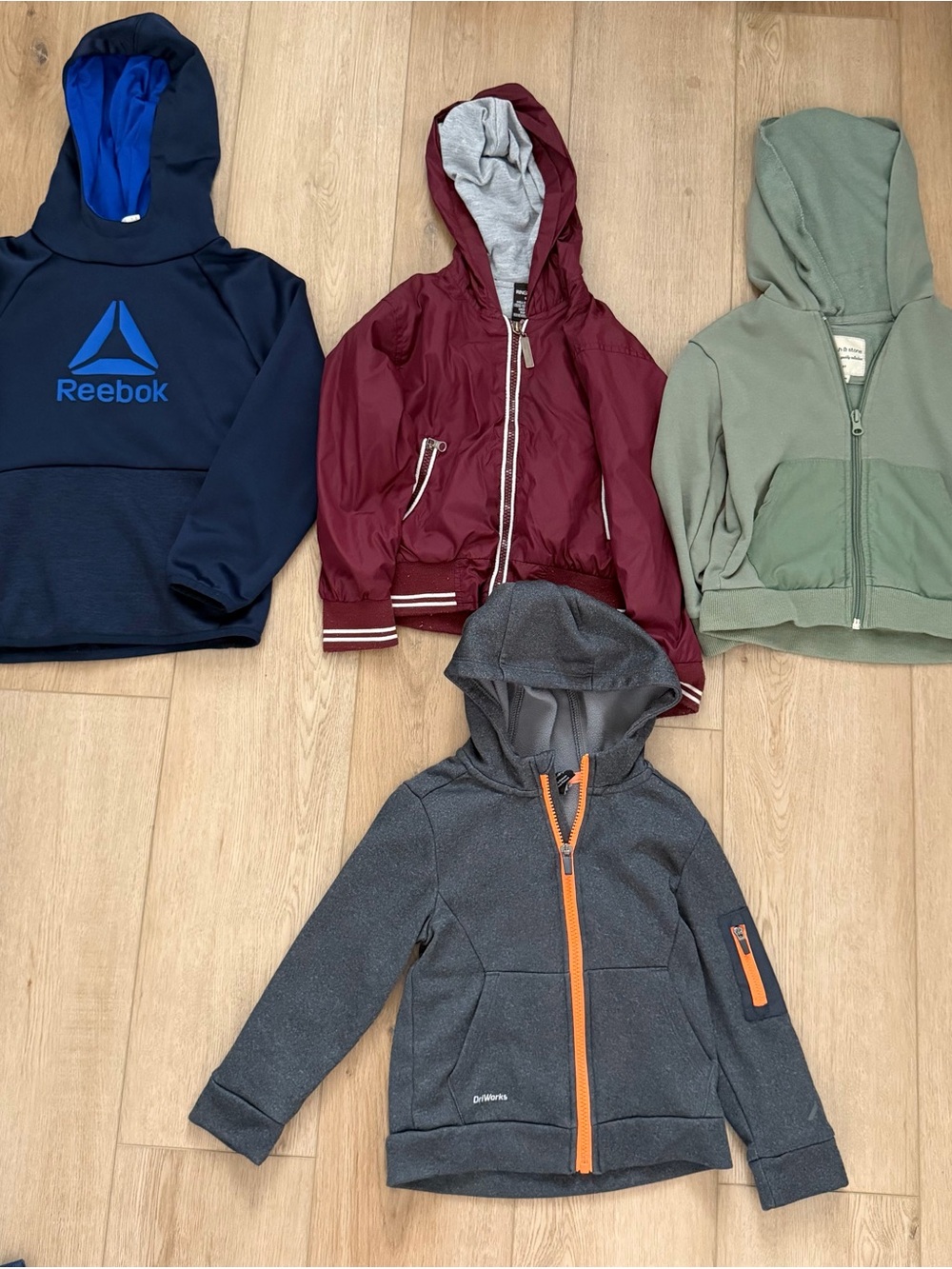 4T Lightweight Boys Hooded Sweatshirts Bundle